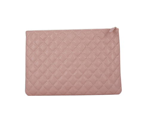 Baby pink clutch
