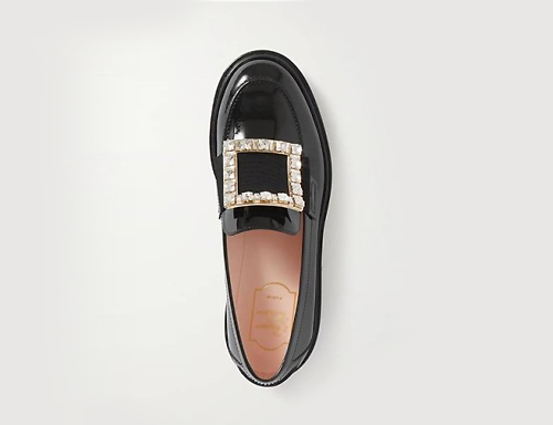 crystal loafers